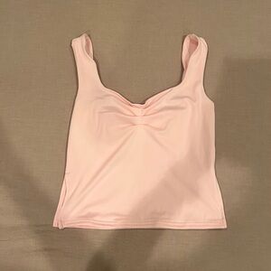 White fox pink tank top
